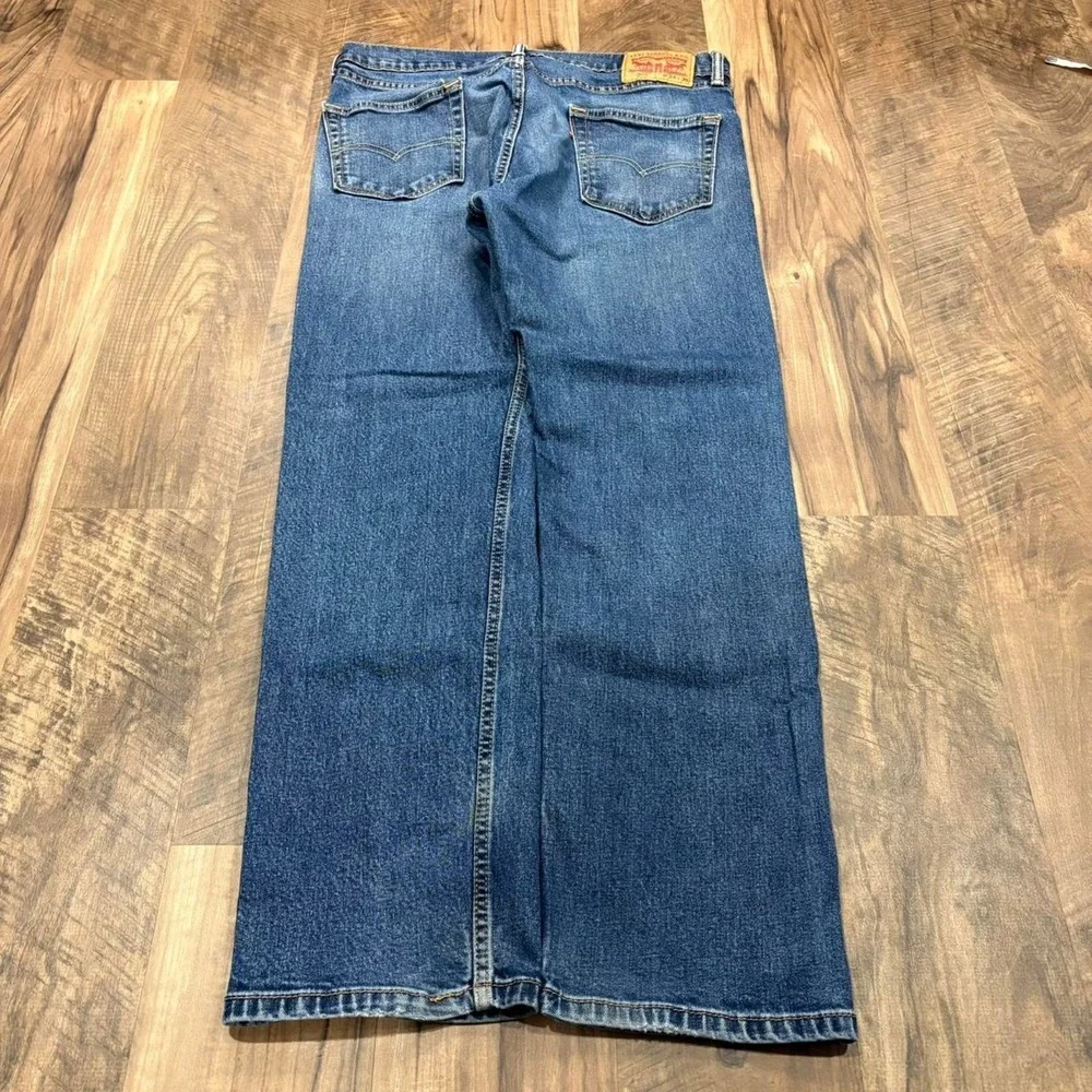 Vintage 2000s Levi's 505 Jeans Blue Baggy Loose Fit Straight Leg Denim
